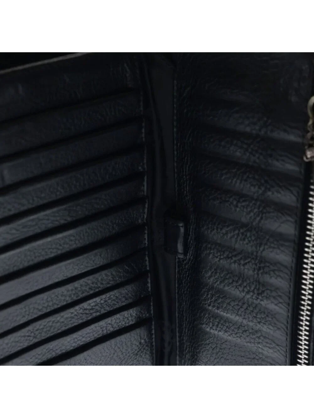 Chrome Hearts Wave Leather Wallet Black